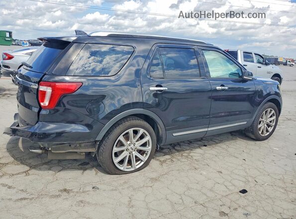 1FM5K7F80HGC07055 2017 FORD EXPLORER Black Tył prawy