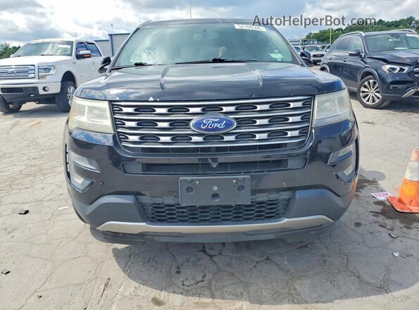 1FM5K7F80HGC07055 2017 FORD EXPLORER Black Widok z przodu