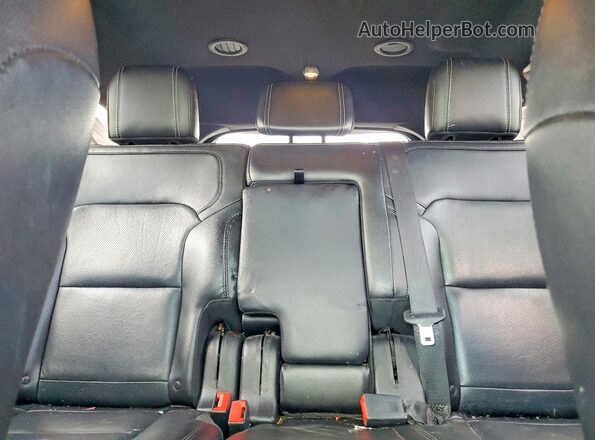 1FM5K7F80HGC07055 2017 FORD EXPLORER Black Widok tylnych siedzeń