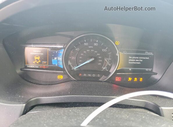 1FM5K7F80HGC07055 2017 FORD EXPLORER Black Widok zestawu wskaźników