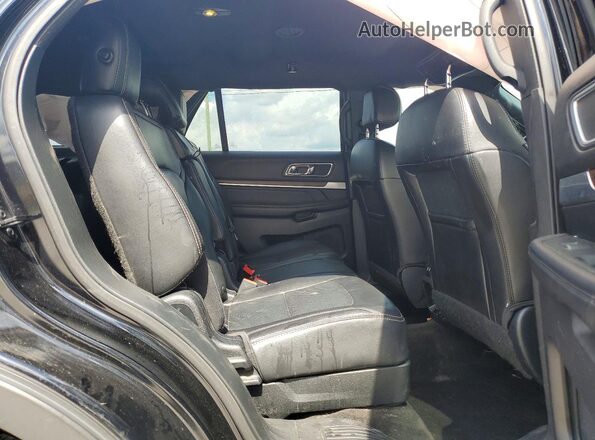 1FM5K7F80HGC07055 2017 FORD EXPLORER Black Widok wnętrza z tyłu
