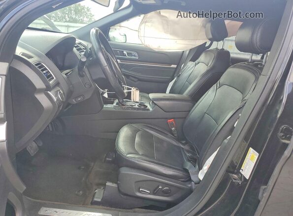 1FM5K7F80HGC07055 2017 FORD EXPLORER Black Widok wnętrza z przodu