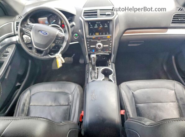 1FM5K7F80HGC07055 2017 FORD EXPLORER Black Widok deski rozdzielczej