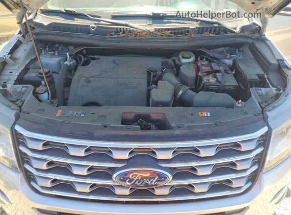 1FM5K7F80HGC13616 2017 FORD EXPLORER Silver Vista del compartimento del motor