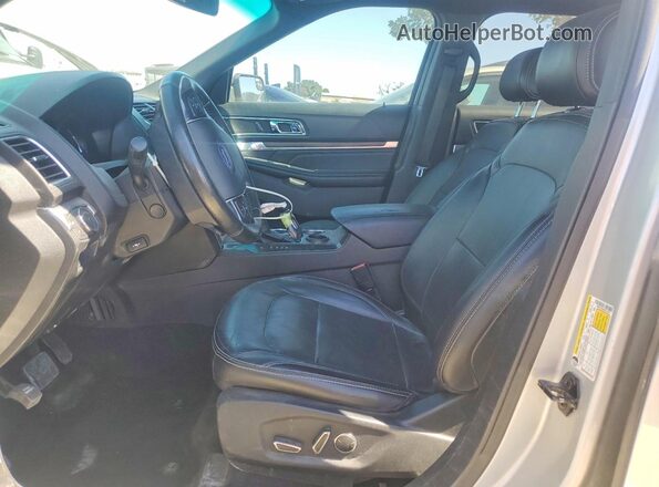 1FM5K7F80HGC13616 2017 FORD EXPLORER Silver Vista interior delantera