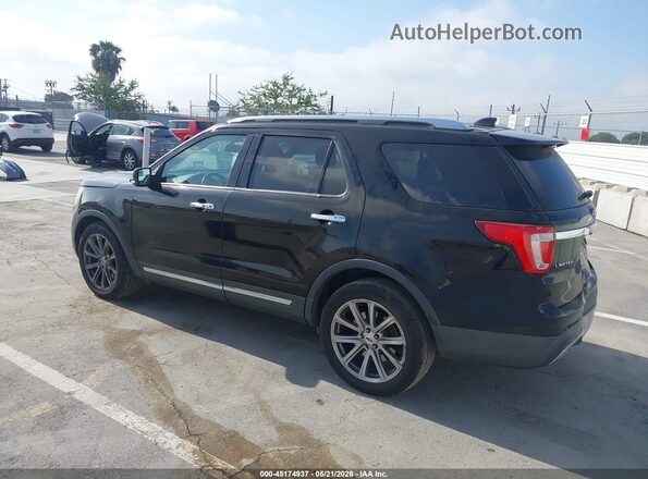 1FM5K7F81GGA46536 2016 FORD EXPLORER Черный Задняя левая четверть