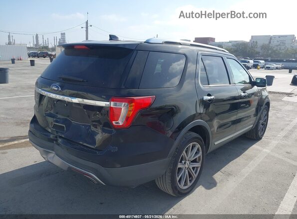 1FM5K7F81GGA46536 2016 FORD EXPLORER Черный Задняя правая четверть