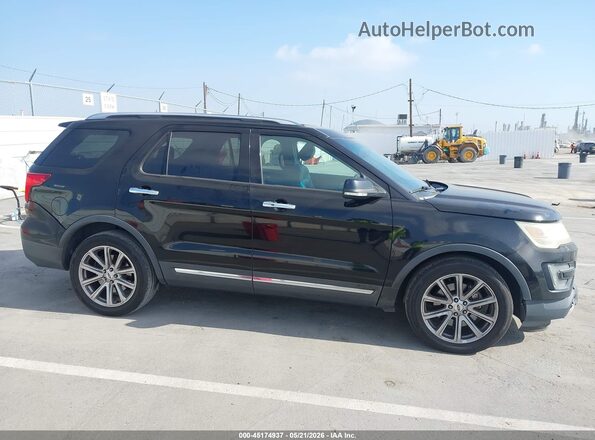 1FM5K7F81GGA46536 2016 FORD EXPLORER Черный Вид задней части салона