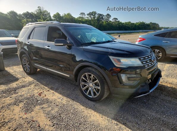 1FM5K7F81GGA79763 2016 FORD EXPLORER Черный Передняя правая четверть