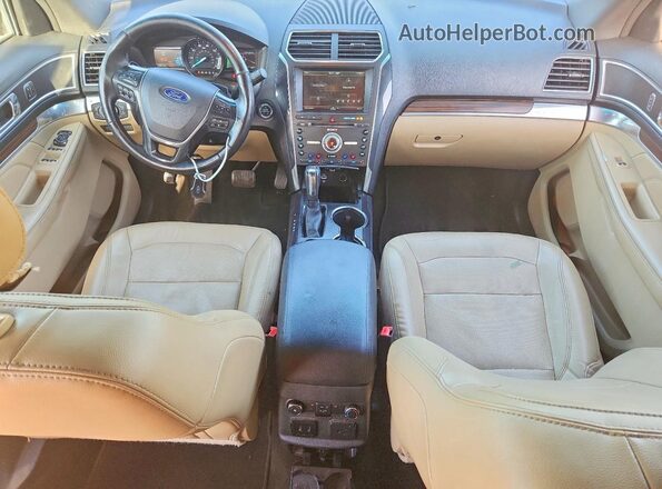 1FM5K7F81GGA79763 2016 FORD EXPLORER Черный Вид панели приборов