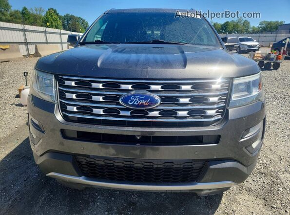1FM5K7F81GGD20852 2016 FORD EXPLORER Charcoal Widok z przodu