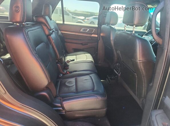 1FM5K7F81GGD20852 2016 FORD EXPLORER Charcoal Widok wnętrza z tyłu