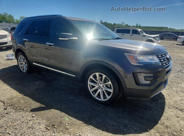 1FM5K7F81GGD20852 2016 FORD EXPLORER Charcoal Przód prawy