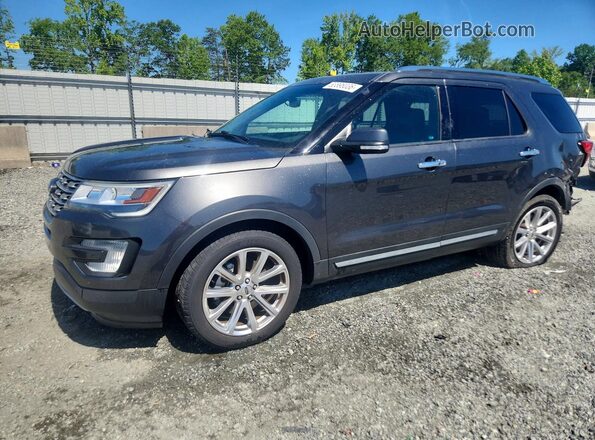 1FM5K7F81GGD20852 2016 FORD EXPLORER Charcoal Przód lewy