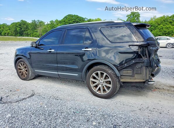 1FM5K7F81HGC36905 2017 FORD EXPLORER Black Trasero izquierdo
