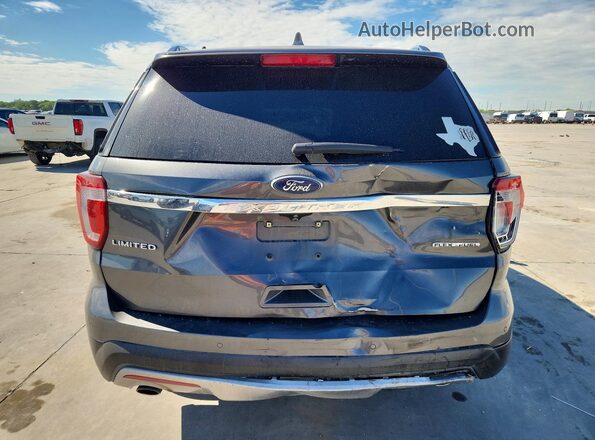 1FM5K7F83GGC25743 2016 FORD EXPLORER Gray უკანა ხედი
