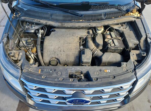 1FM5K7F83GGC25743 2016 FORD EXPLORER Gray ძრავის განყოფილების ხედი