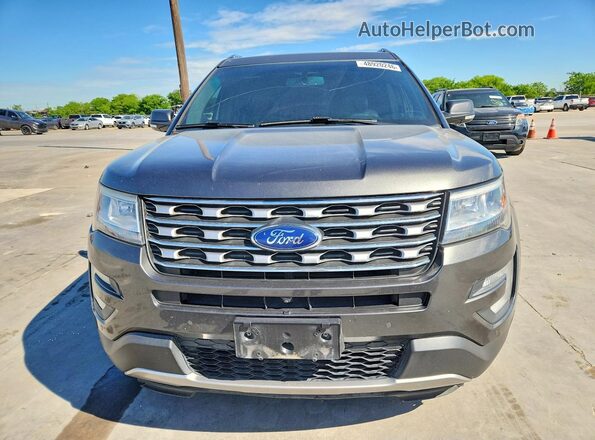 1FM5K7F83GGC25743 2016 FORD EXPLORER Gray წინა ხედი