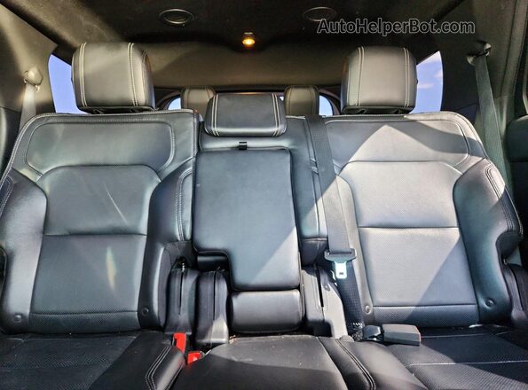 1FM5K7F83GGC25743 2016 FORD EXPLORER Gray უკანა სავარძლების ხედი
