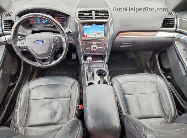 1FM5K7F83HGD22149 2017 FORD EXPLORER Red Dashboard view