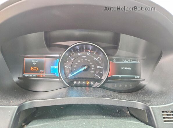 1FM5K7F83HGD22149 2017 FORD EXPLORER Red Instrument cluster view