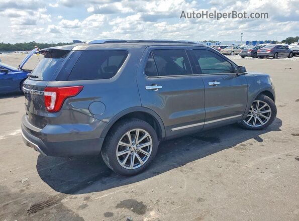 1FM5K7F84HGC23095 2017 FORD FORD EXPLORER Серый Задняя правая четверть