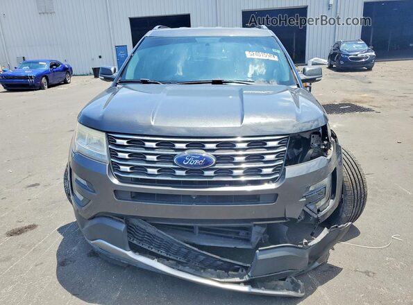1FM5K7F84HGC23095 2017 FORD FORD EXPLORER Серый Вид спереди