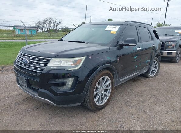 1FM5K7F85GGA29755 2016 FORD FORD EXPLORER Черный Передняя левая четверть