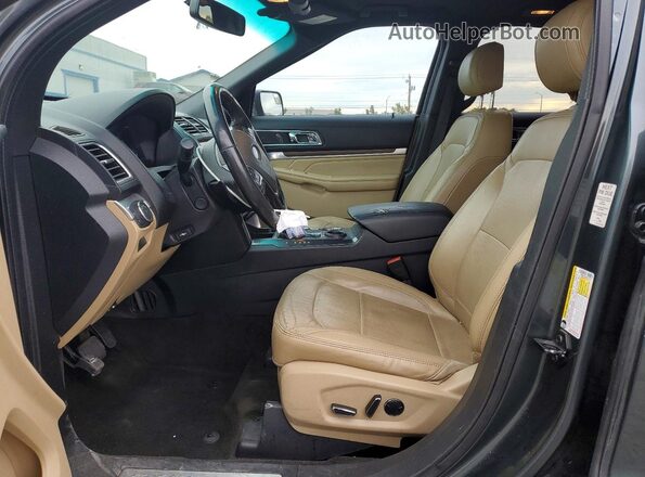 1FM5K7F85GGC14212 2016 FORD EXPLORER Серый Вид салона спереди