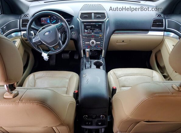 1FM5K7F85GGC14212 2016 FORD EXPLORER Серый Вид панели приборов
