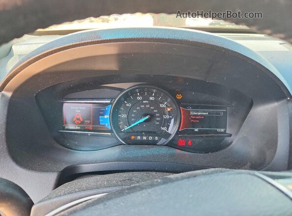 1FM5K7F85GGC25503 2016 FORD EXPLORER White Вид щитка приладів