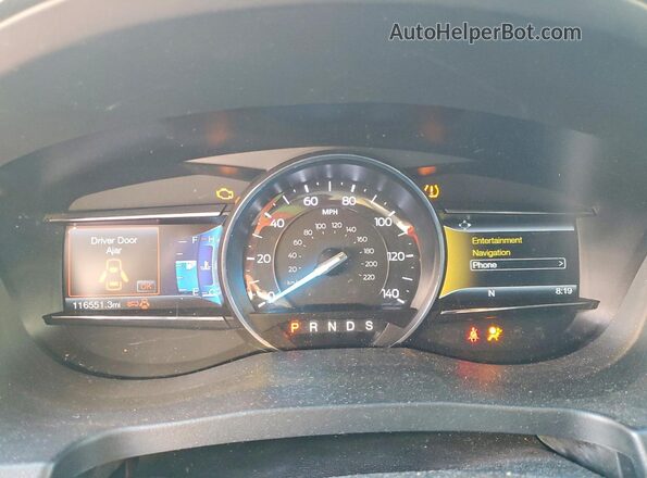 1FM5K7F85HGA15405 2017 FORD EXPLORER Red Widok zestawu wskaźników