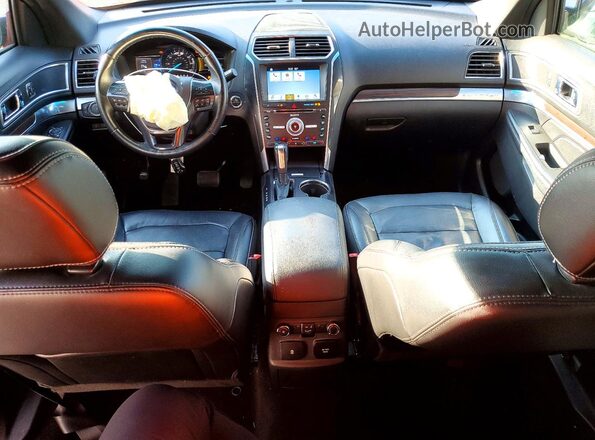 1FM5K7F85HGA15405 2017 FORD EXPLORER Red Widok deski rozdzielczej
