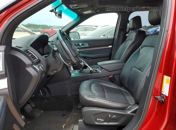 1FM5K7F85HGE22320 2017 FORD EXPLORER Burgundy Front interior view