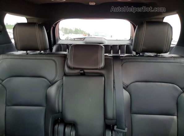 1FM5K7F85HGE22320 2017 FORD EXPLORER Burgundy Rear seats view