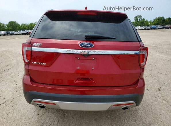 1FM5K7F85HGE22320 2017 FORD EXPLORER Burgundy Rear view