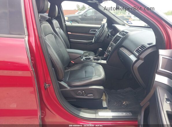1FM5K7F85JGA21582 2018 FORD EXPLORER Красный Вид салона спереди