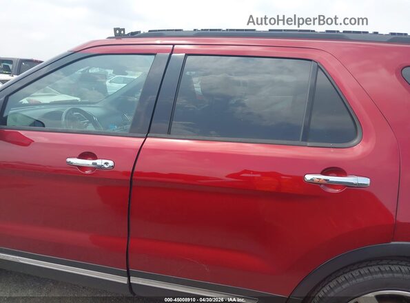 1FM5K7F85JGA21582 2018 FORD EXPLORER Красный Панорамный вид салона 360°