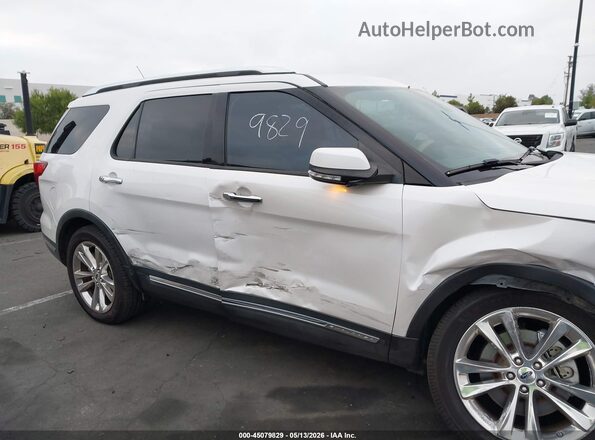 1FM5K7F85JGA69003 2018 FORD EXPLORER Белый Вид задней части салона