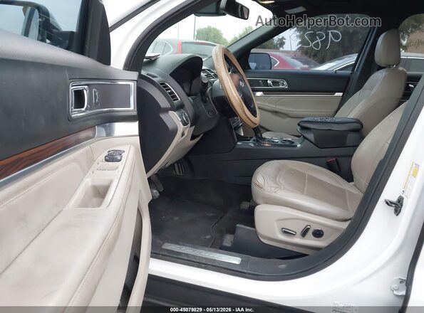 1FM5K7F85JGA69003 2018 FORD EXPLORER Белый Вид салона спереди