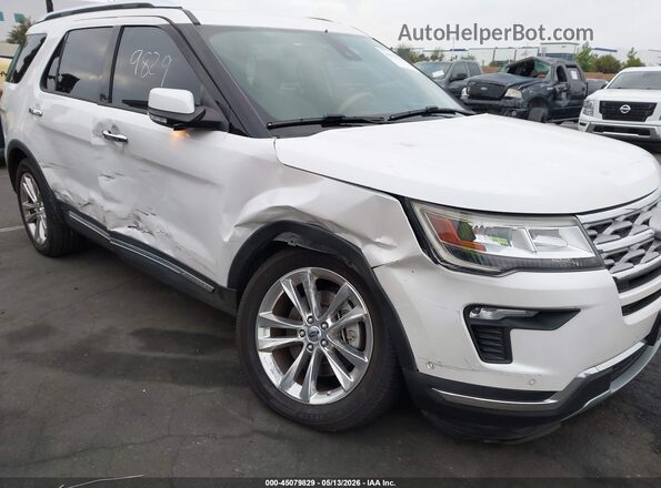 1FM5K7F85JGA69003 2018 FORD EXPLORER Белый Вид спереди