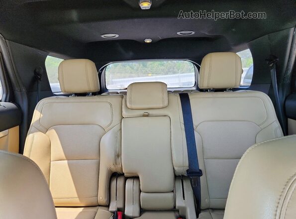 1FM5K7F87GGA00984 2016 FORD EXPLORER Gray უკანა სავარძლების ხედი