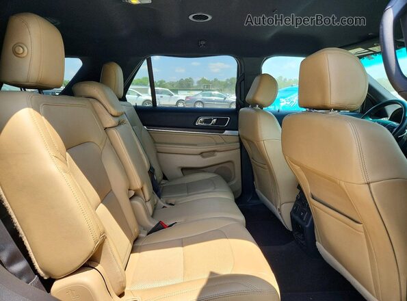 1FM5K7F87GGA00984 2016 FORD EXPLORER Gray უკანა სალონის ხედი