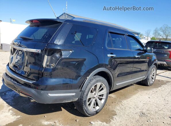 1FM5K7F87JGA99202 2018 FORD EXPLORER Black Задня права чверть