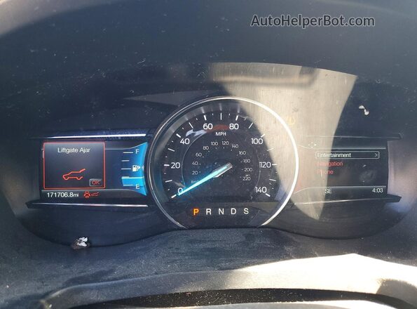 1FM5K7F87JGA99202 2018 FORD EXPLORER Black Вид щитка приладів