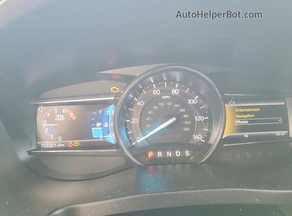 1FM5K7F88HGC68718 2017 FORD EXPLORER Серый Вид щитка приборов