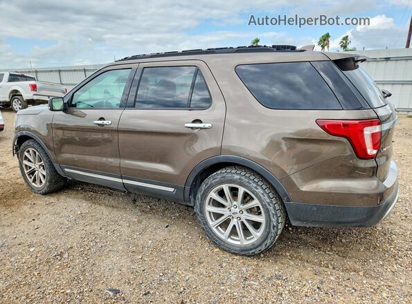 1FM5K7F89GGA03840 2016 FORD EXPLORER Коричневый Задняя левая четверть