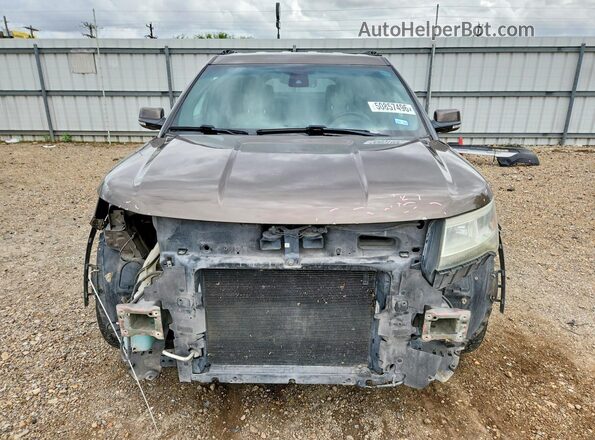 1FM5K7F89GGA03840 2016 FORD EXPLORER Коричневый Вид спереди