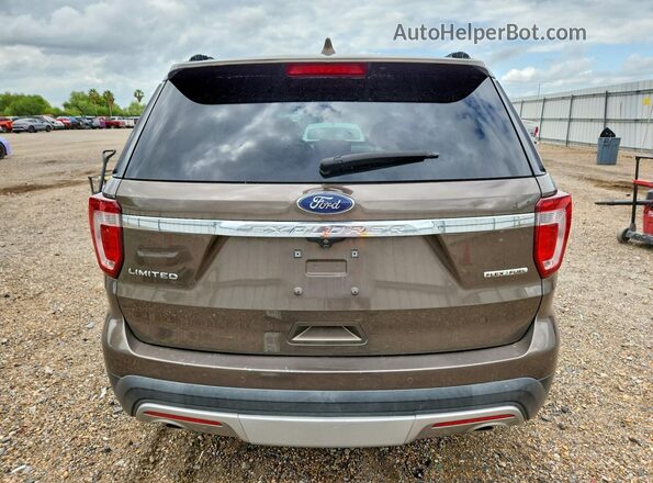 1FM5K7F89GGA03840 2016 FORD EXPLORER Коричневый Вид сзади