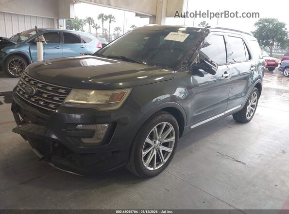 1FM5K7F8XGGC06204 2016 FORD FORD EXPLORER Зеленый Передняя левая четверть